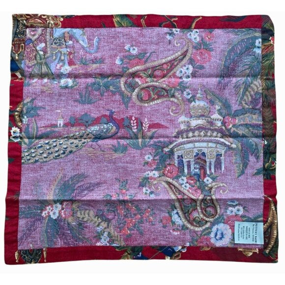 6 Pottery Barn Napkins Spice Route Chinoiserie Red Elephant Camel Peacock India - Picture 11 of 13